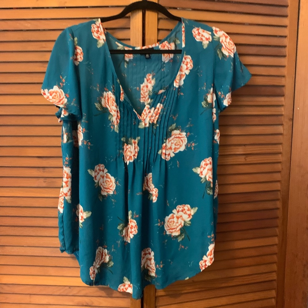 Torrid 00 Turquoise Blouse